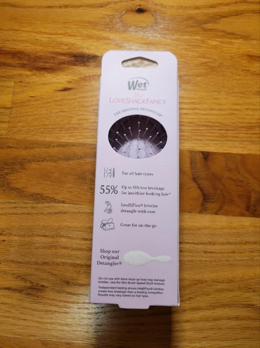 NWT Limited Edition LoveShackFancy x Wet Brush Mini Detangler - Hibiscus- Floral
